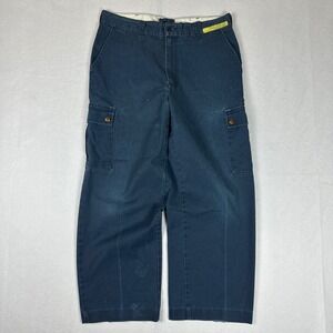 Aramark Navy Blue Cargo Work Pants Size 33
